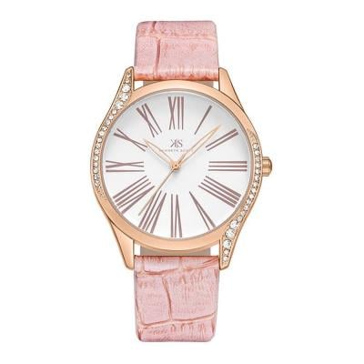 Kenneth Scott Womens White Dial Analog Watch–K23534-RLES