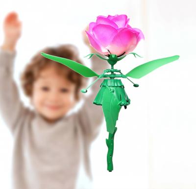 Flying Flower Toy with Music and Lights