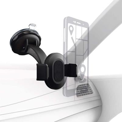 Hama 178334 Universal Smartphone Holder with Suction Cup, 5.5 - 8.5 cm Black