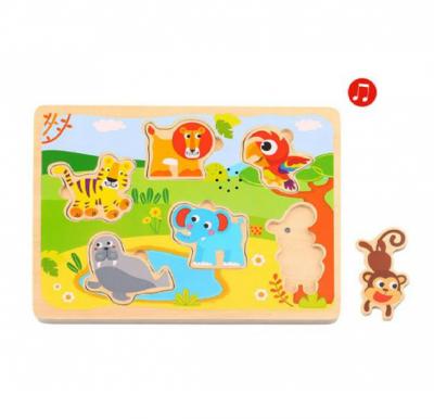 Tooky Toy Sound Puzzle - Animals, TL065