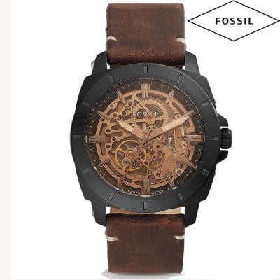 Fossil BQ2429 Privateer Sport Mechanical Leather Watch Brown