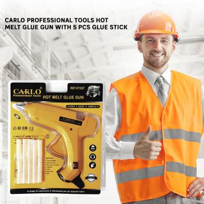 Carlo Professional Tools Hot Melt Glue Gun With 5 Pcs Glue Stick