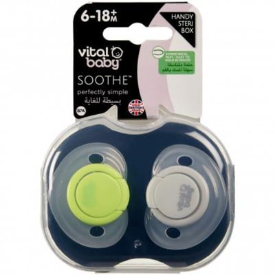 Vital Baby Soothe Perfectly Simple 2pk Boy, 6 To 18 Months
