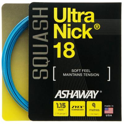 Ashaway Squash String UltraNick 18 Blue Set