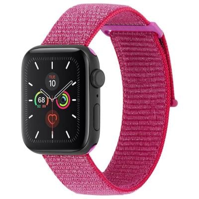 Case Mate CM-CM041668 Apple Watch Nylon Band, Metallic Pink