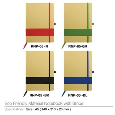 Eco Friendly Notebook With Stripe, RNP-05