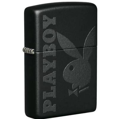 Zippo  49342 218 Playboy Logo Black Matte Windproof Lighter