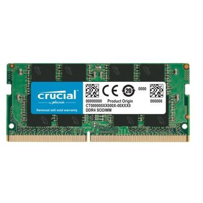 Crucial Ram Sodim DDR4 8gb 3200, Black and Green