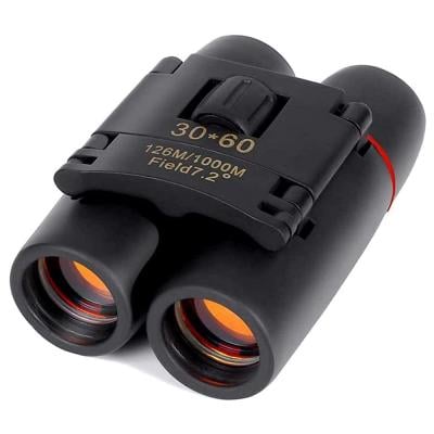 30X60 Folding Binoculars Zoom Binoculars with Low Light for Outdoor Bird Watching Travelling Camping 1000M for Indoor/Outdoor