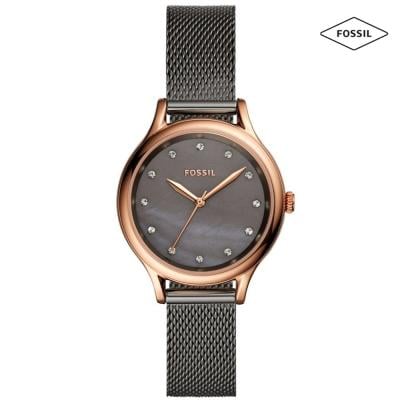 Fossil BQ3393 Analog Watch For Women, Rose Gold