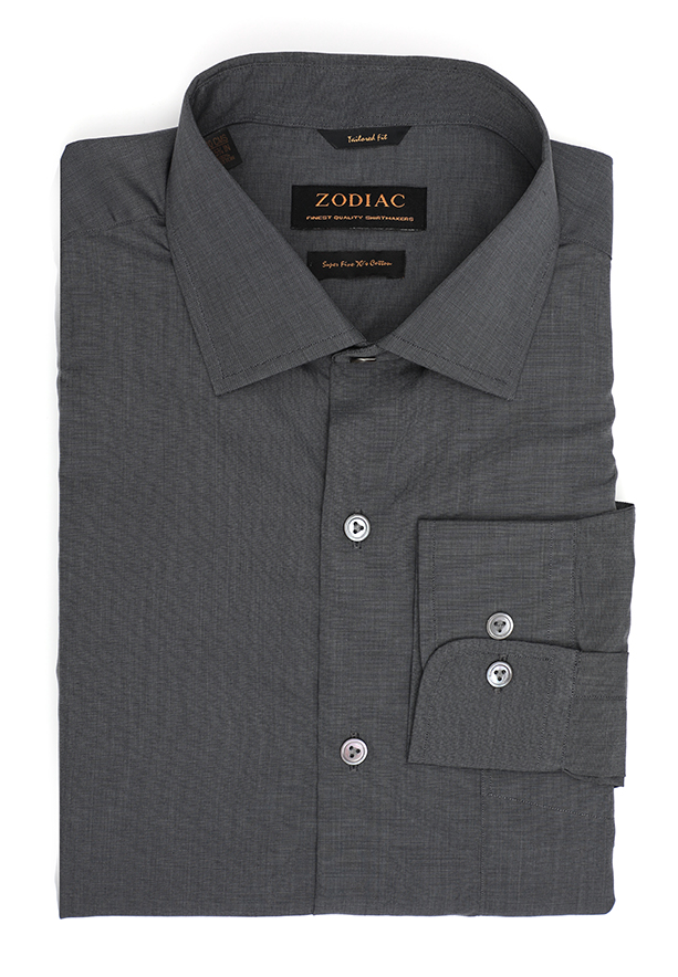 Buy Zodiac Ls Filafil DK6 TF Mens Semi Formal Shirt Gray Online Dubai ...