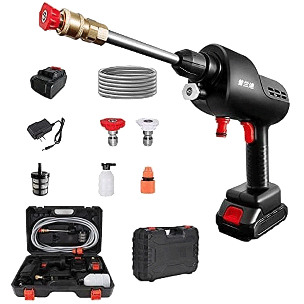 Cordless Electric Pressure Washer Pump Car Cleaning Kit